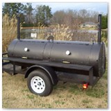 8' x 30" Charcoal wood smoker